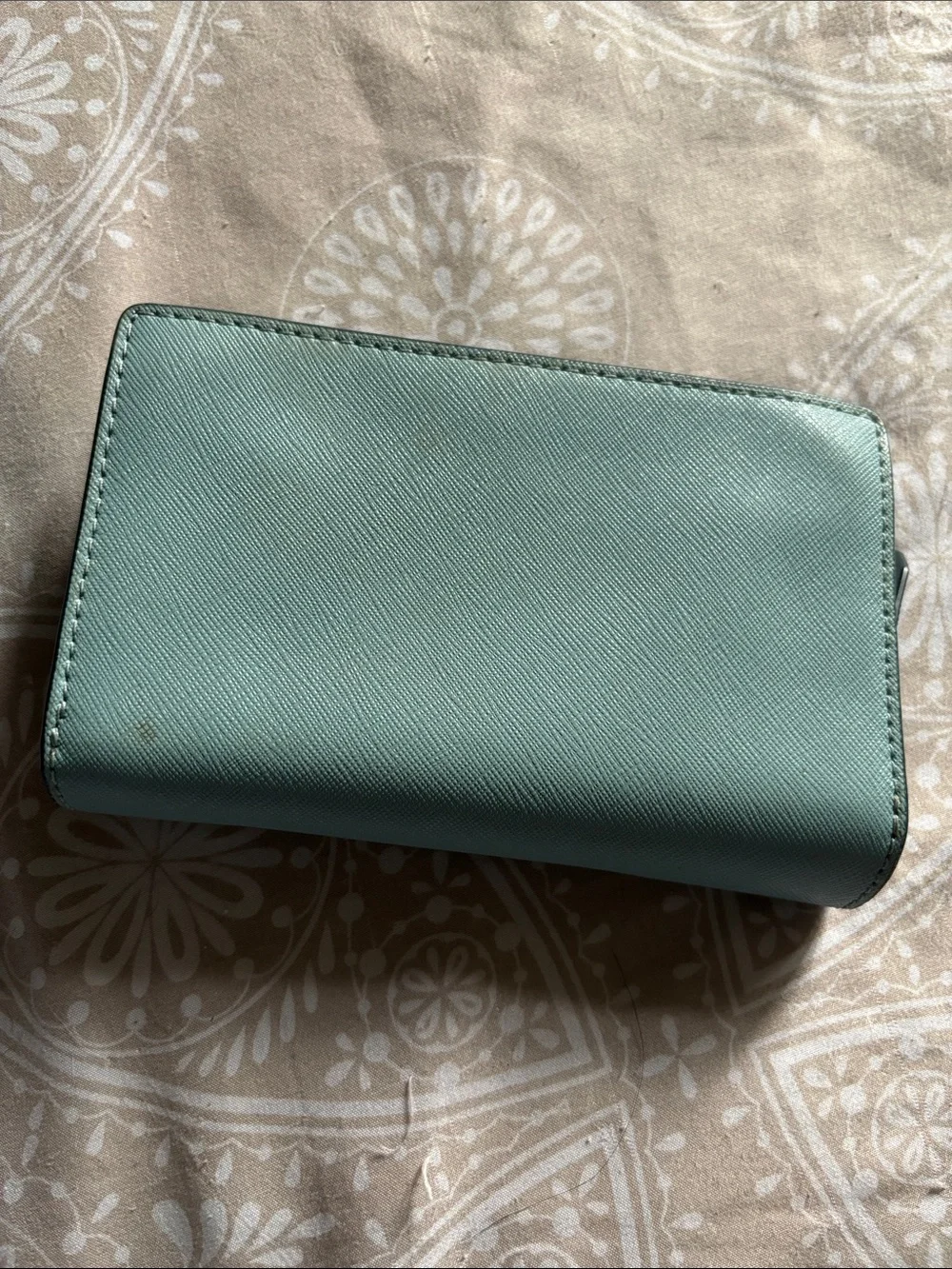 kate spade Mint Zip Wallet with Gold Logo